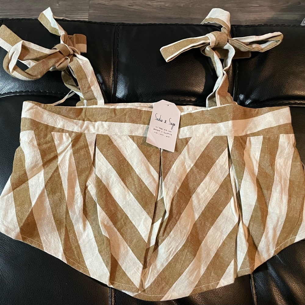 Striped Crop Top Shirt